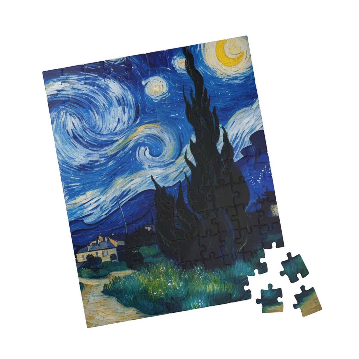 Starry Night Art 1000 piece Jigsaw Puzzle for Adults and Kids - Personalized Stylish Crafts