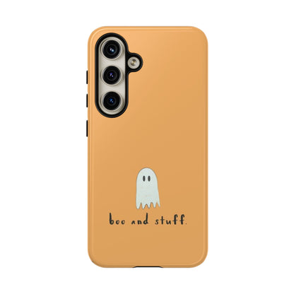 Halloween Ghost Quote Phone Case with Anti-Scratch Finish - Personalized Stylish Crafts