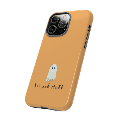 Halloween Ghost Quote Phone Case with Anti-Scratch Finish - Personalized Stylish Crafts