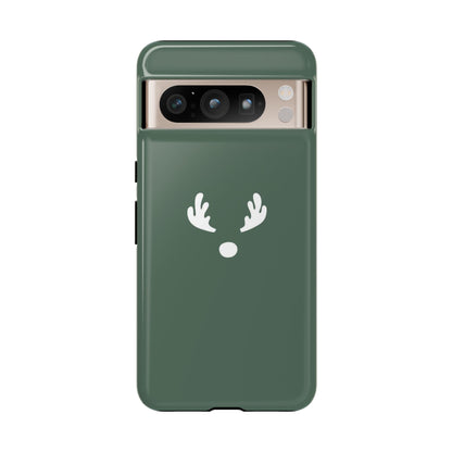 Minimalistic Reindeer Christmas Phone Case | iPhone, Samsung, Pixel - Personalized Stylish Crafts