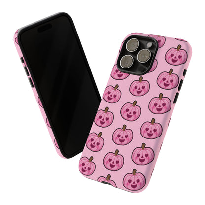 Pink Pumpkin Halloween IPhone 14 | Durable Case - Personalized Stylish Crafts