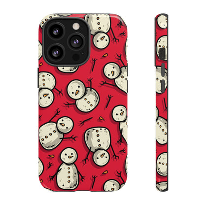 Snowman Phone Case | Festive Holiday Design for iPhone, Samsung, Pixel - Personalized Stylish Crafts