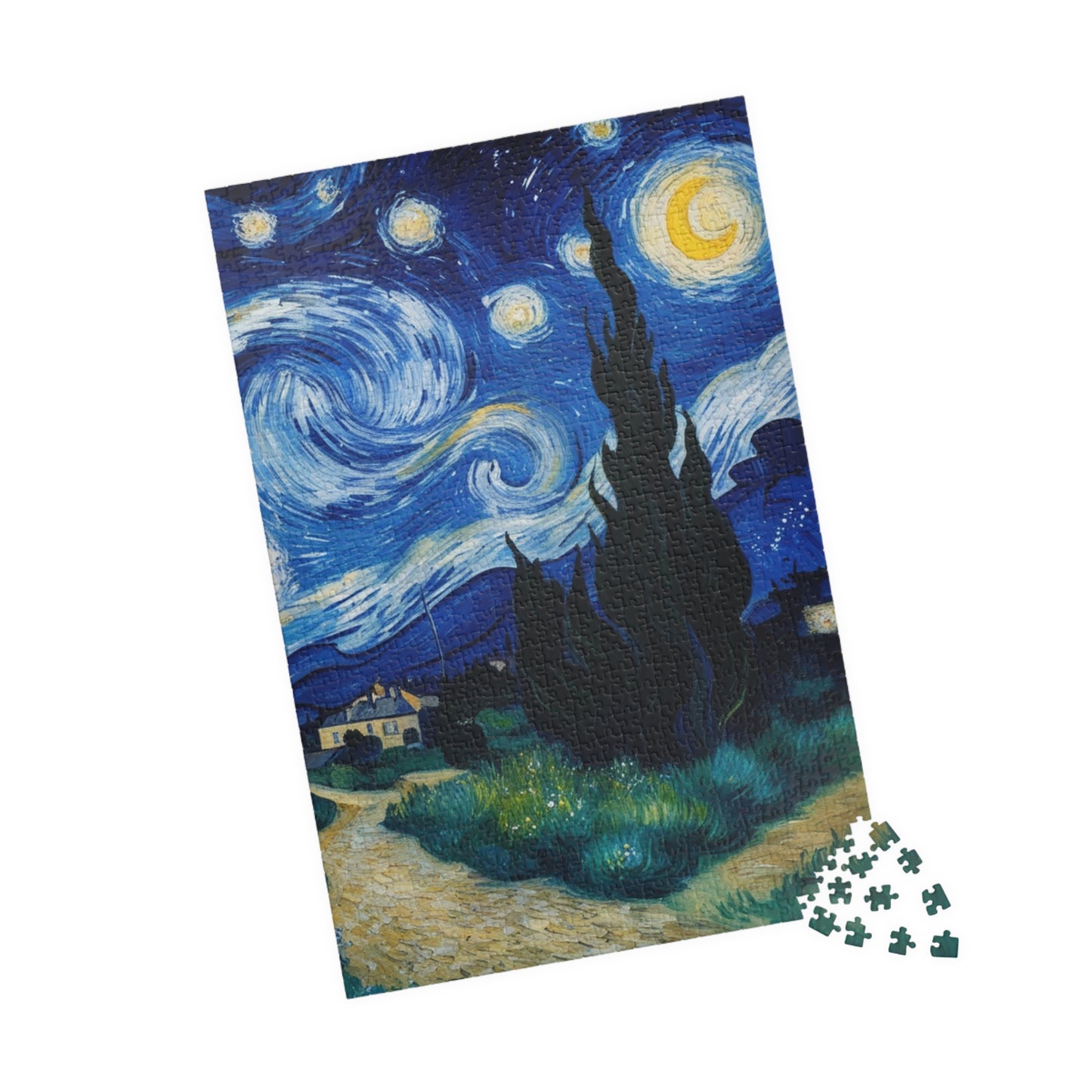 Starry Night Art 1000 piece Jigsaw Puzzle for Adults and Kids - Personalized Stylish Crafts