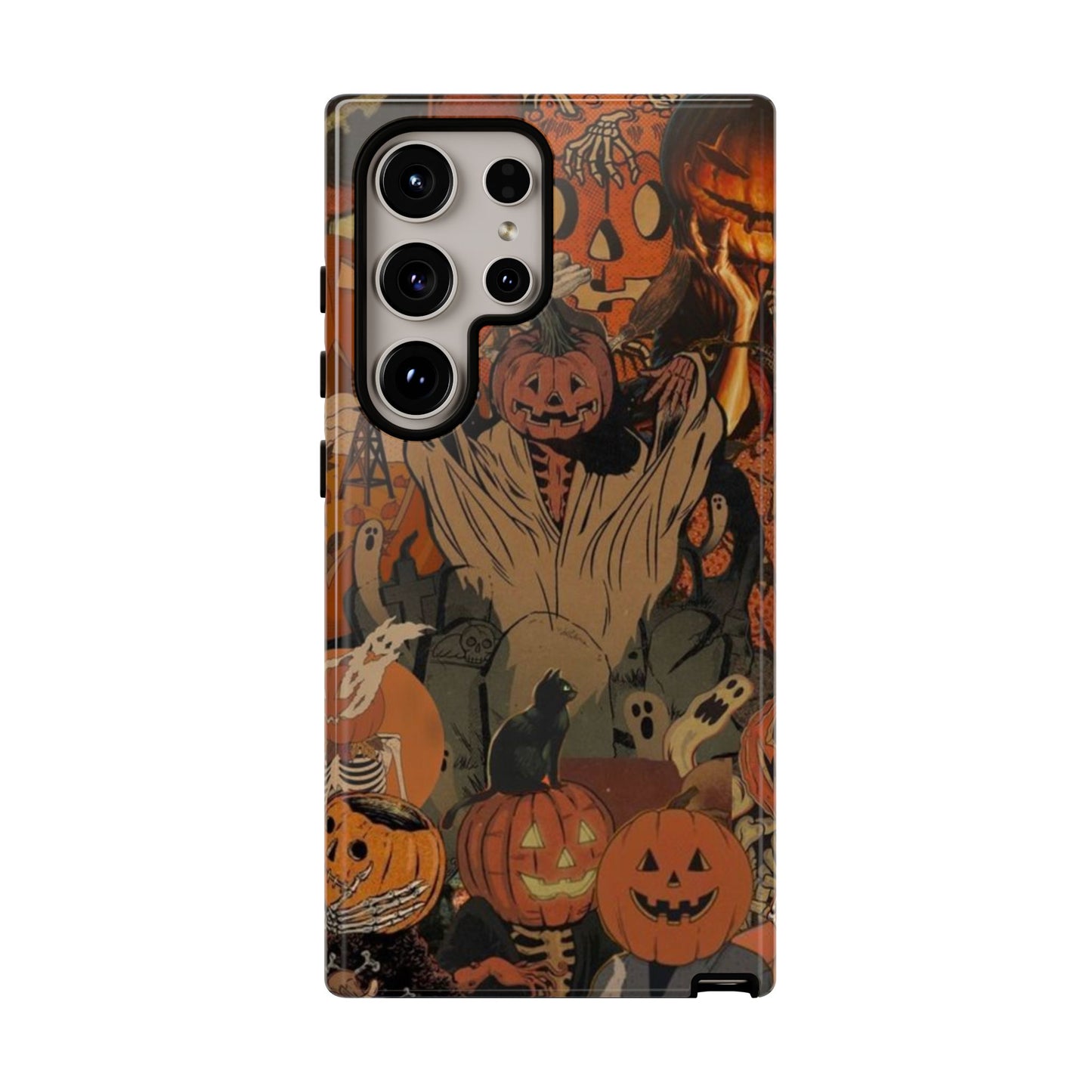 Scary Halloween Pumpkin Design | IPhone16 & Samsung S24 - Personalized Stylish Crafts