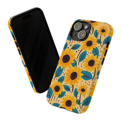 Sunflower Floral Phone Case | iPhone, Samsung, Pixel, Gift - Personalized Stylish Crafts