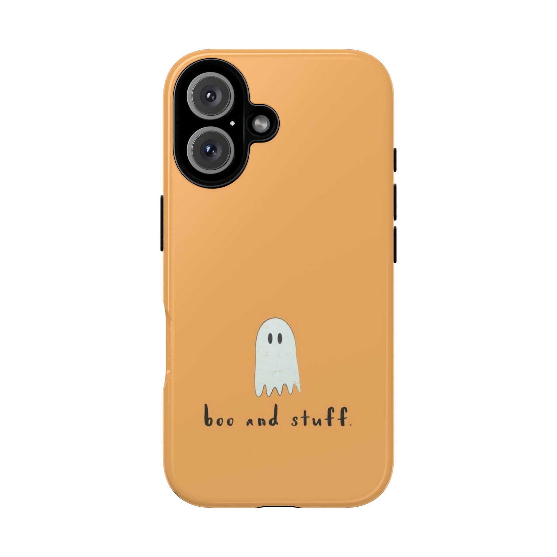 Halloween Ghost Quote Phone Case with Anti-Scratch Finish - Personalized Stylish Crafts