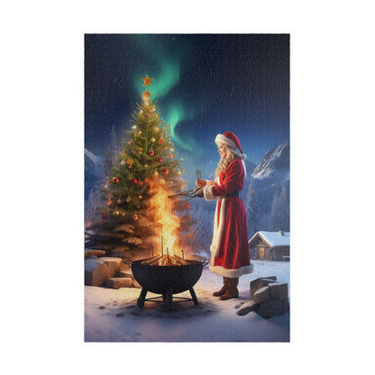 Sexy Santa 1000 piece Jigsaw Puzzle - Gift for Family Members - Personalized Stylish Crafts