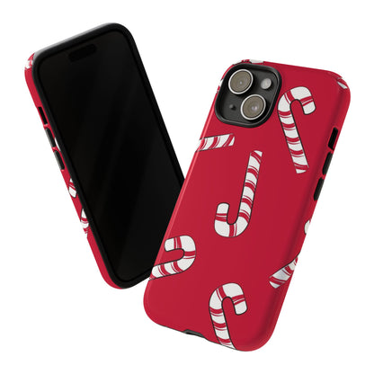 Candy Cane Phone Case | Festive Design for iPhone, Samsung, Pixel - Personalized Stylish Crafts