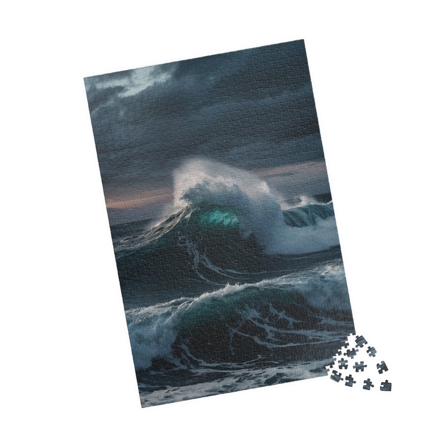 Ocean Waves Jigsaw Puzzle - Home Decor Piece - Personalized Stylish Crafts