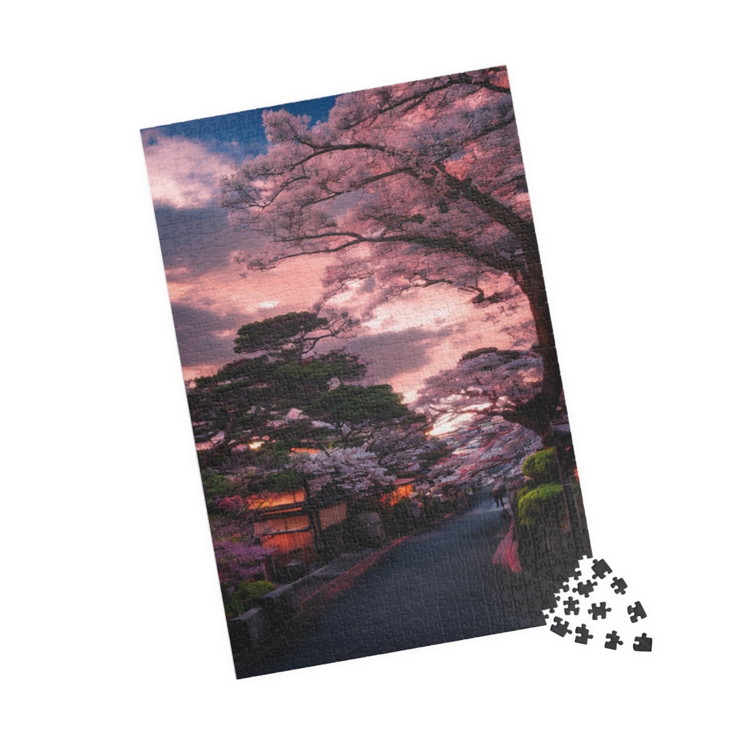 Cherry Blossom Tree Jigsaw Puzzle - Colourful Wall Decor - Personalized Stylish Crafts