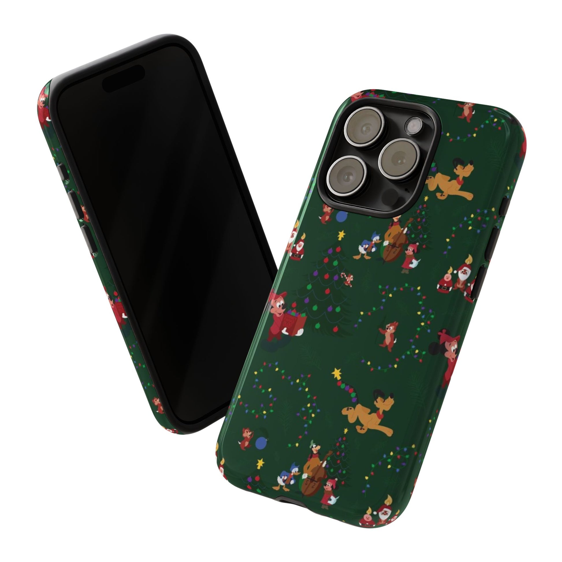 Dark Green Christmas Phone Case | iPhone Samsung Galaxy Google Pixel - Personalized Stylish Crafts