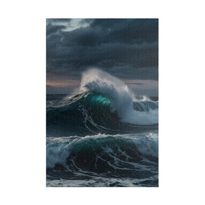 Ocean Waves Jigsaw Puzzle - Home Decor Piece - Personalized Stylish Crafts