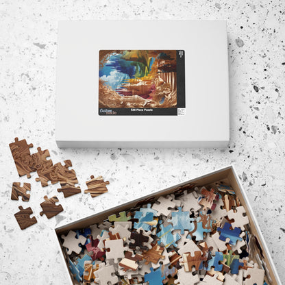 Fantasy Paper Art Jigsaw Puzzle - Stunning Aesthetic Decor - Personalized Stylish Crafts