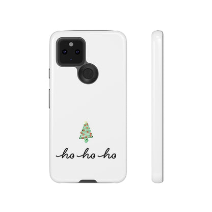 ho ho ho Christmas Phone Case White | iPhone Samsung Galaxy Google Pixel - Personalized Stylish Crafts