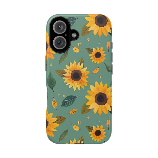 Floral Art of Sunflower Phone Case | Holiday Gift | for iPhone, Samsung, Pixel - Personalized Stylish Crafts