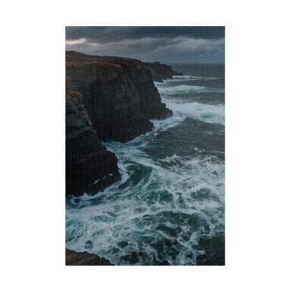 Ocean Cliff Jigsaw Puzzle - Home Decor Piece - Personalized Stylish Crafts