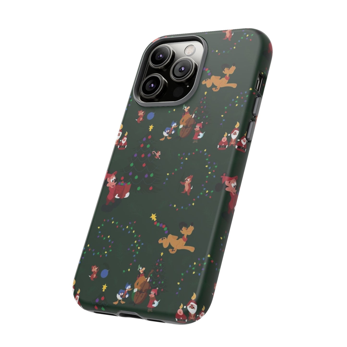 Dark Green Christmas Phone Case | iPhone Samsung Galaxy Google Pixel - Personalized Stylish Crafts