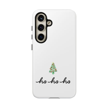 ho ho ho Christmas Phone Case White | iPhone Samsung Galaxy Google Pixel - Personalized Stylish Crafts