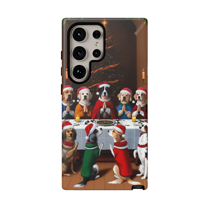 Christmas Dog Last Supper Phone Case | iPhone, Samsung, Pixel - Personalized Stylish Crafts