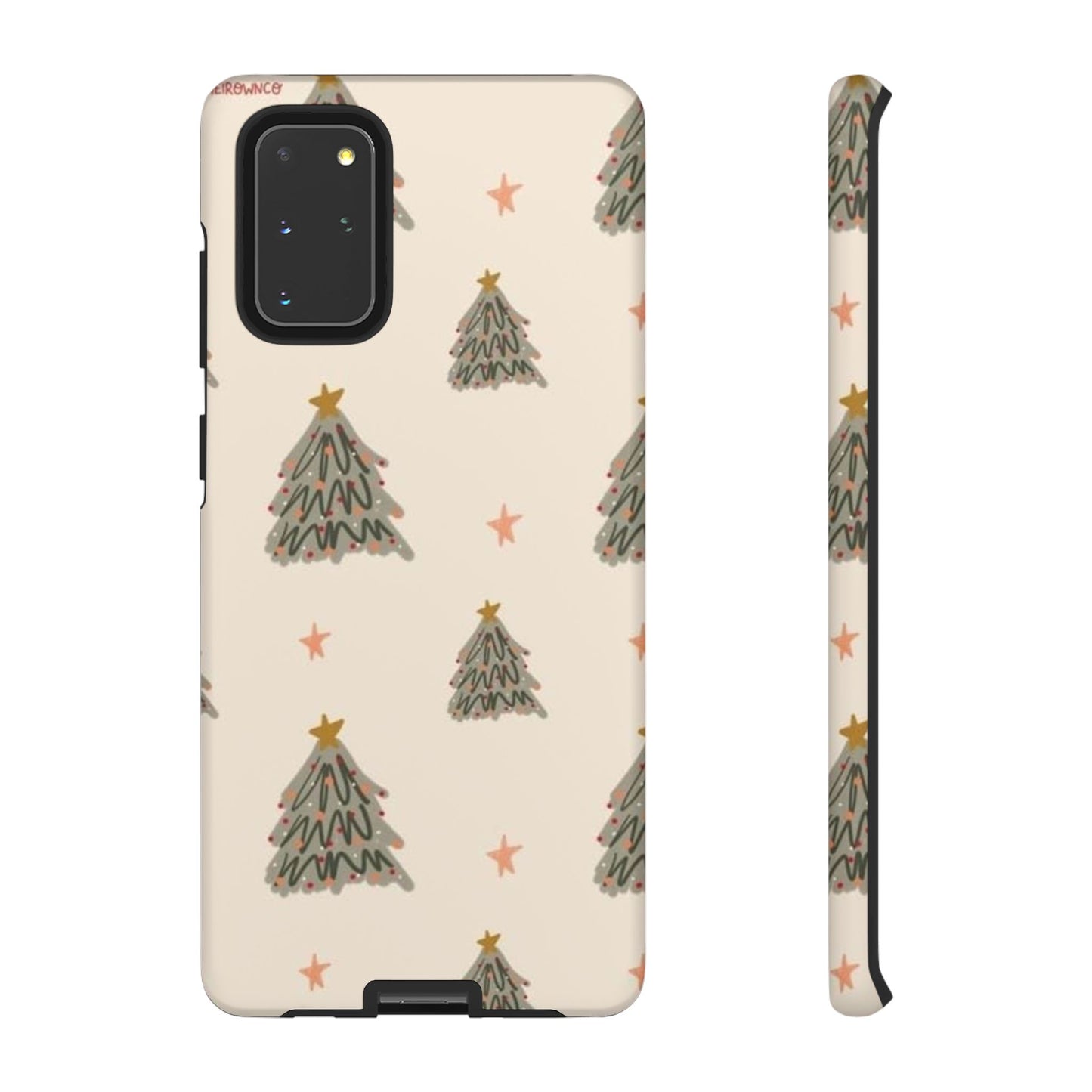 Cute Christmas Tree Wallpaper Phone Case | iPhone, Samsung, Pixel - Personalized Stylish Crafts