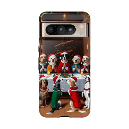 Christmas Dog Last Supper Phone Case | iPhone, Samsung, Pixel - Personalized Stylish Crafts