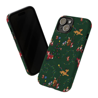 Dark Green Christmas Phone Case | iPhone Samsung Galaxy Google Pixel - Personalized Stylish Crafts