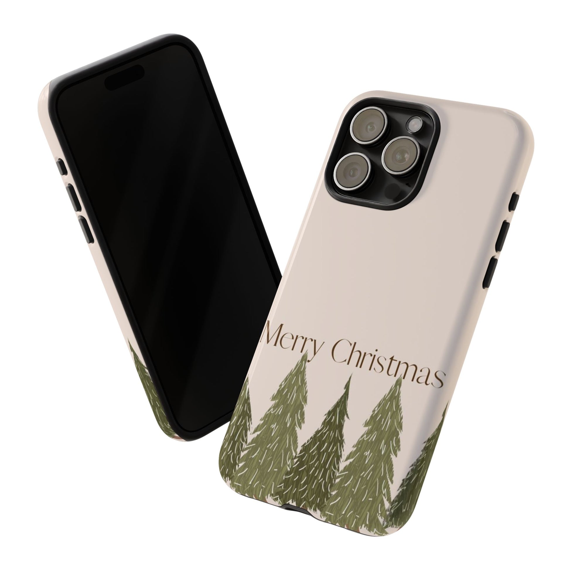 Merry Christmas Tree Phone Case | Best Gift for Holiday - Personalized Stylish Crafts