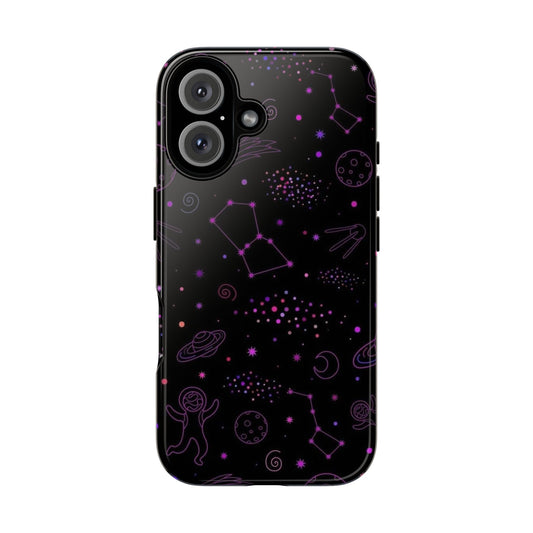 Black Cosmic Phone Case | Stars Design - Personalized Stylish Crafts