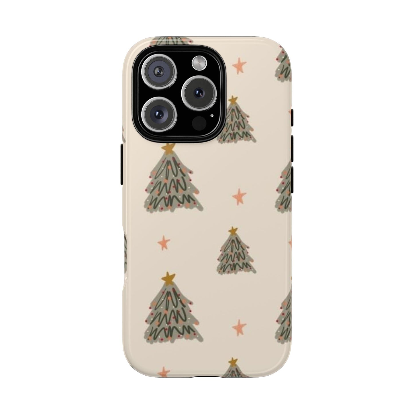 Cute Christmas Tree Wallpaper Phone Case | iPhone, Samsung, Pixel - Personalized Stylish Crafts