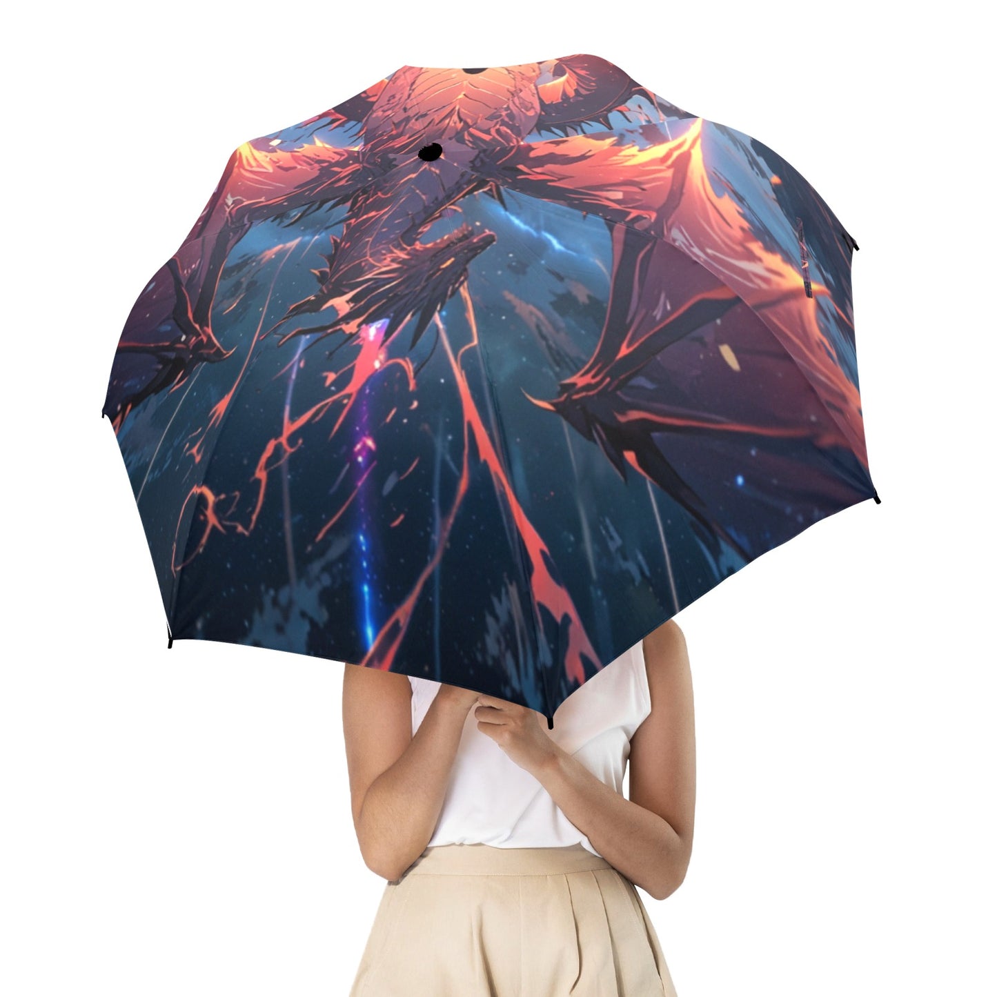 Anime Art Umbrella - Custom Dragon Design Gift for Kids