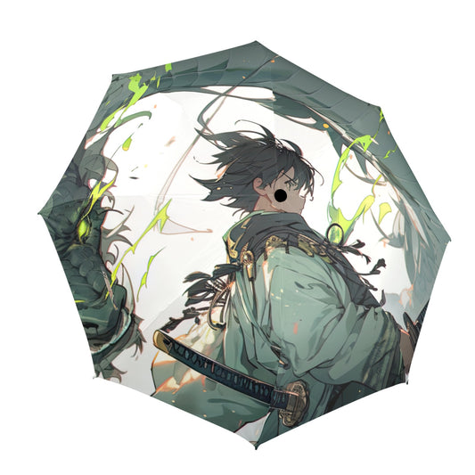 Custom Anime Boy Umbrella - Windproof and Compact for Kids