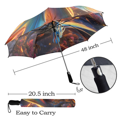 Custom Anime Dragon Umbrella - Windproof and Compact for Kids