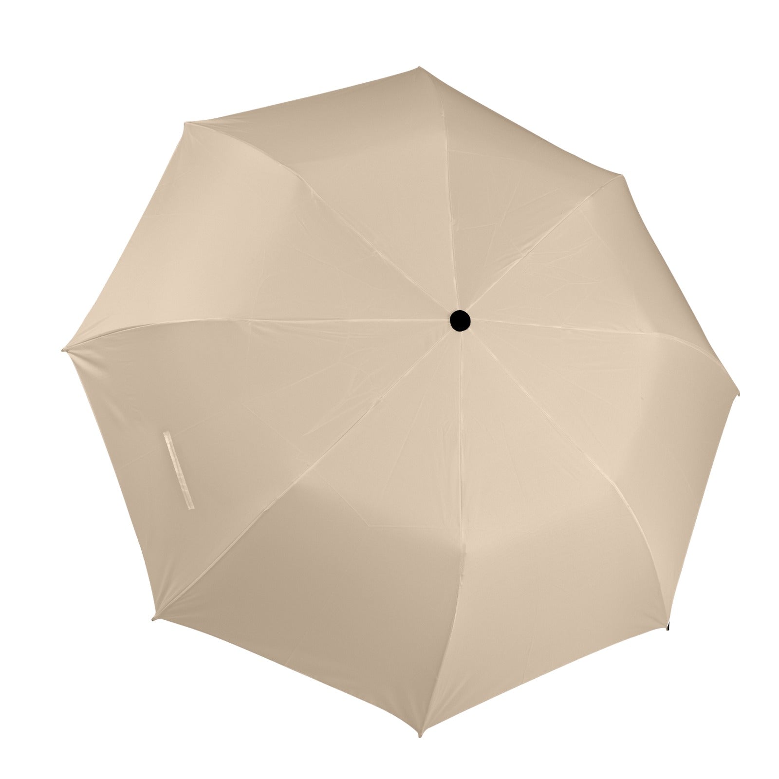 Minimalistic Design Beige Umbrella - Windproof and Compact for Travel