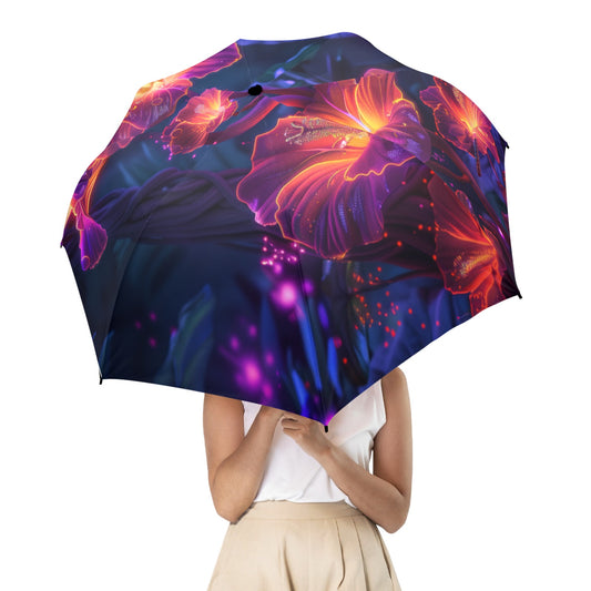 Bright Flower Umbrella - Windproof and Compact Gift for Women