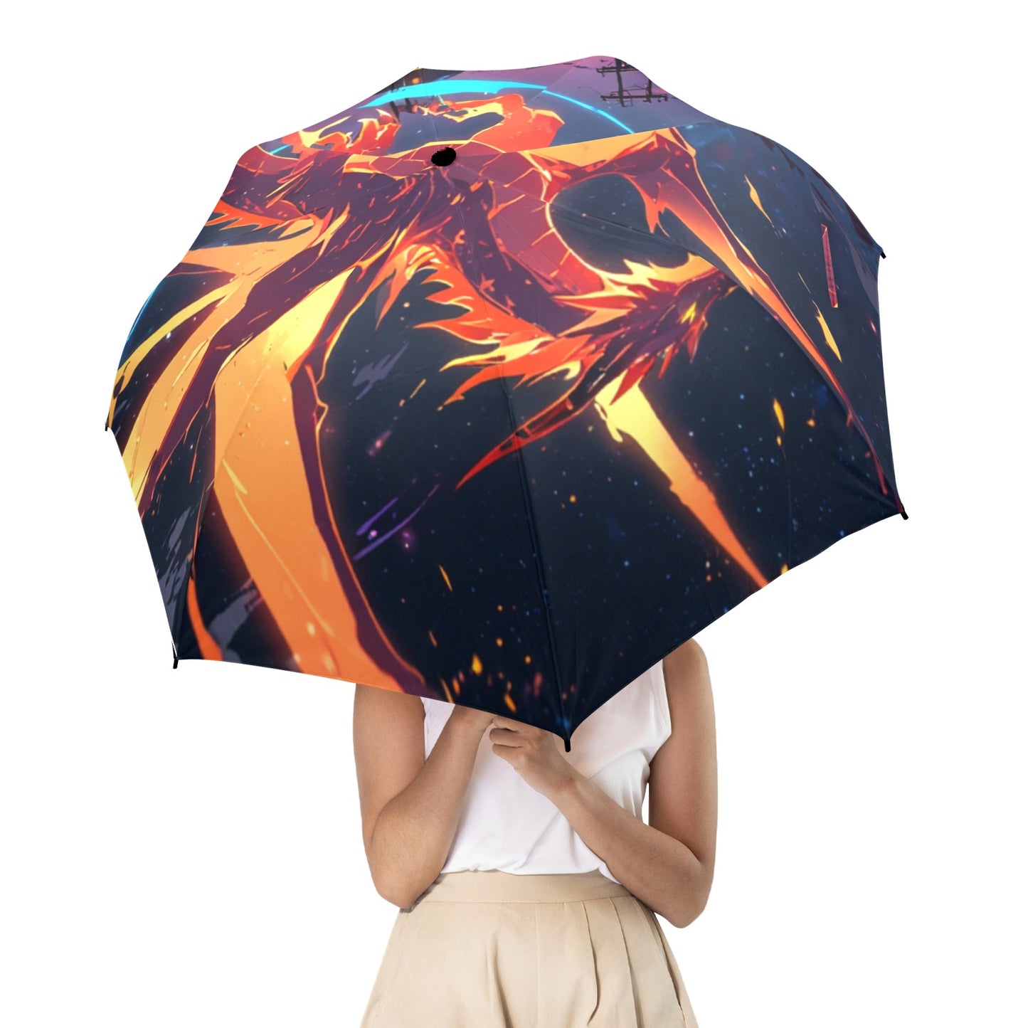 Custom Cartoon Art Umbrella - Compact and Cool Gift for Kids