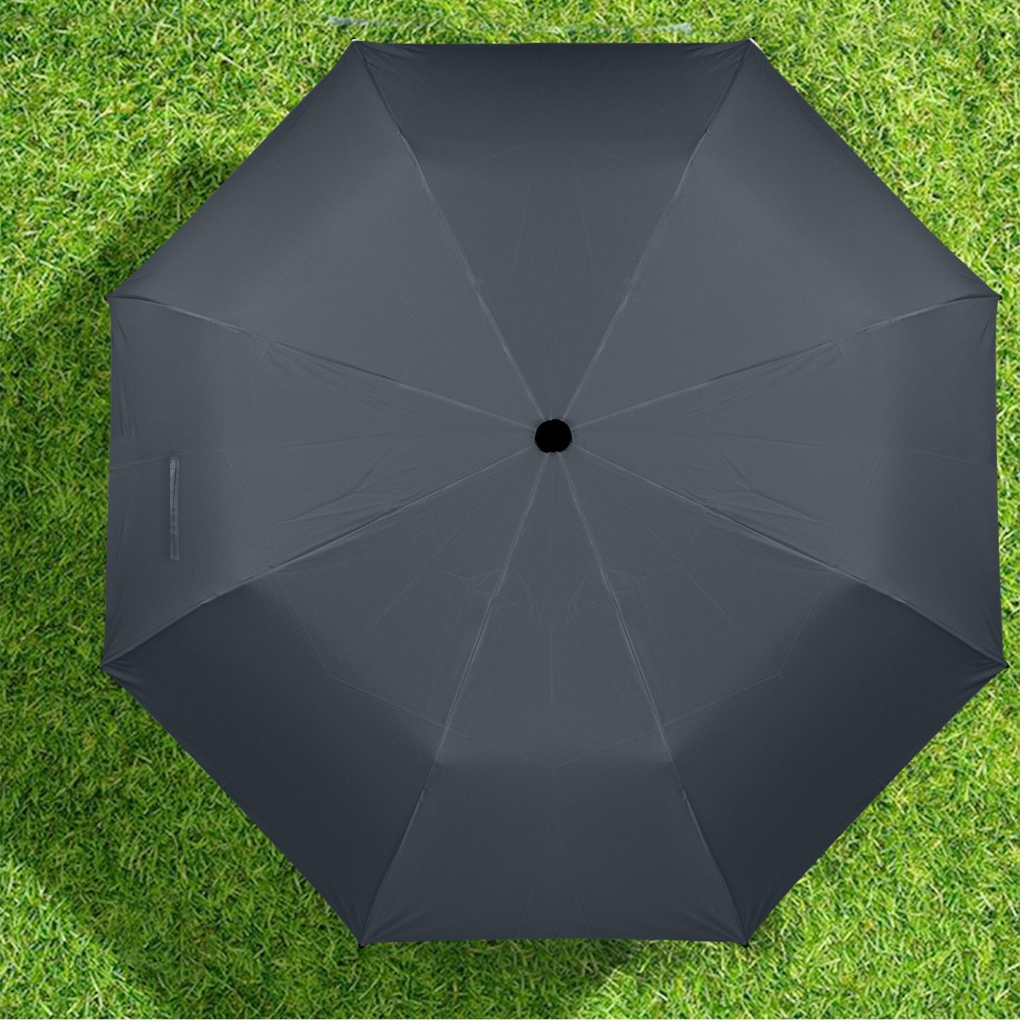 Minimalistic Dark Design Umbrella - Windproof and Compact for Travel