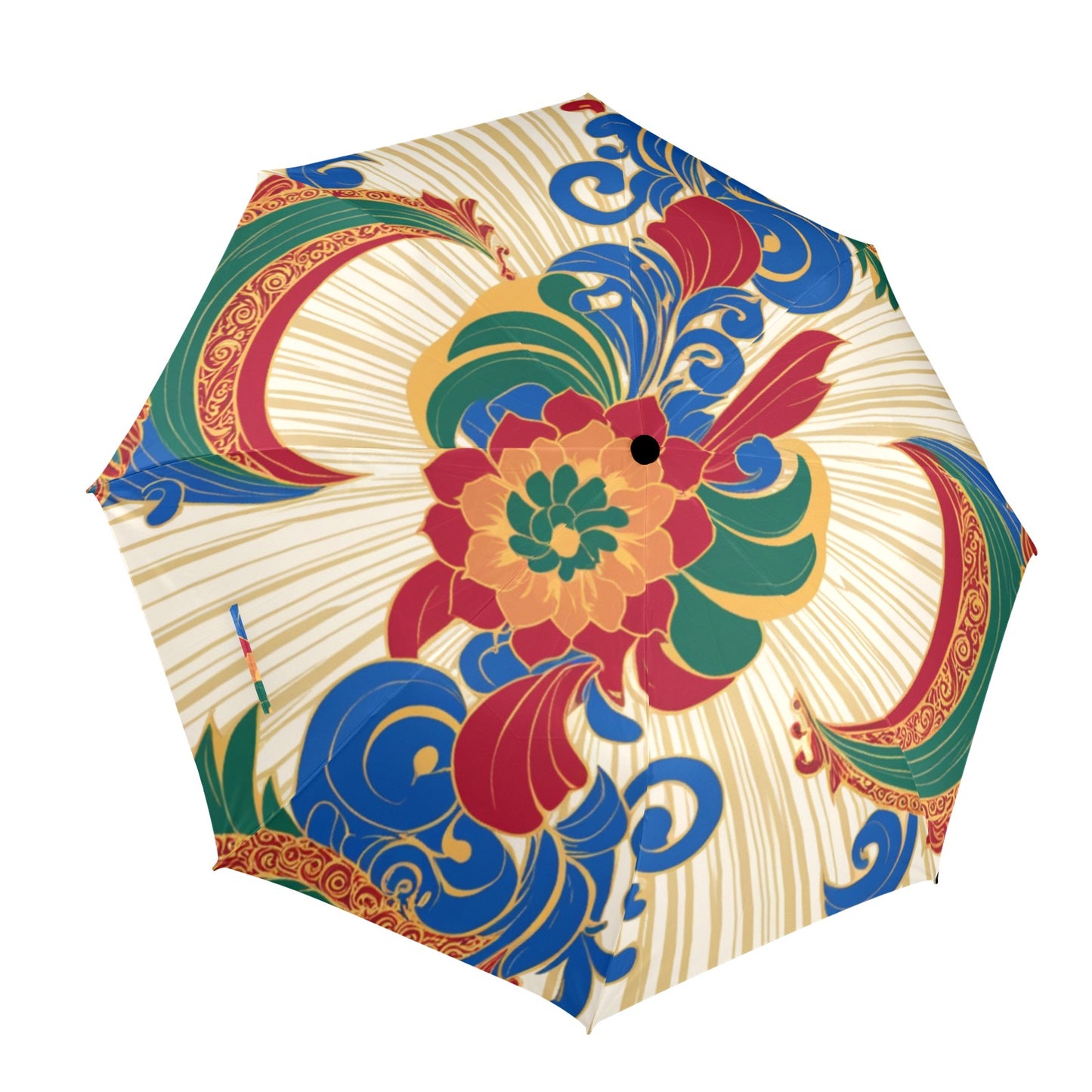 Minimalistic Flower Umbrella - Windproof and Compact for Fall Travel