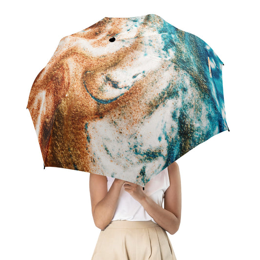 Ocean Coast Umbrella for Travel - Windproof & Stylish Graphic Design