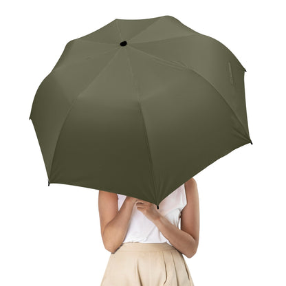 Olive Green Umbrella - Windproof and Compact for Travel & Kids