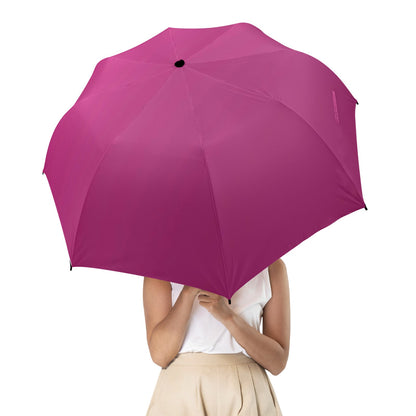 Minimalistic Purple Design Umbrella - Windproof and Compact for Travel