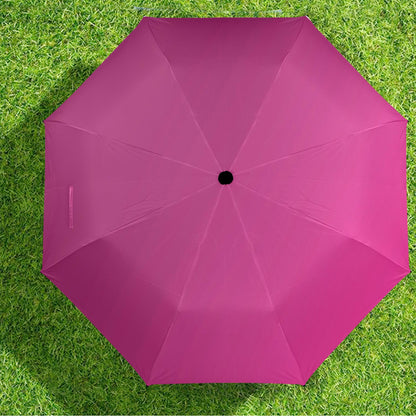 Minimalistic Purple Design Umbrella - Windproof and Compact for Travel